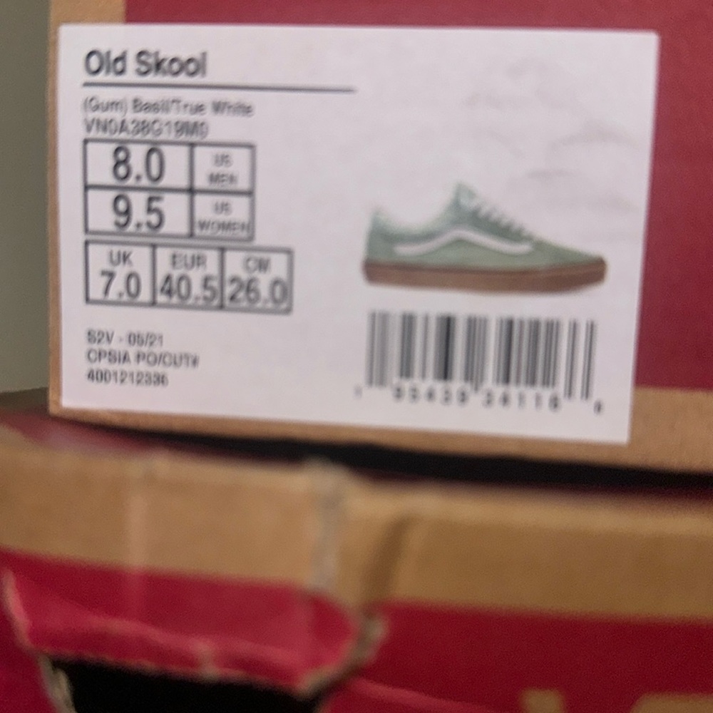 Old Skool Vans basil green sole - Picture 4 of 4